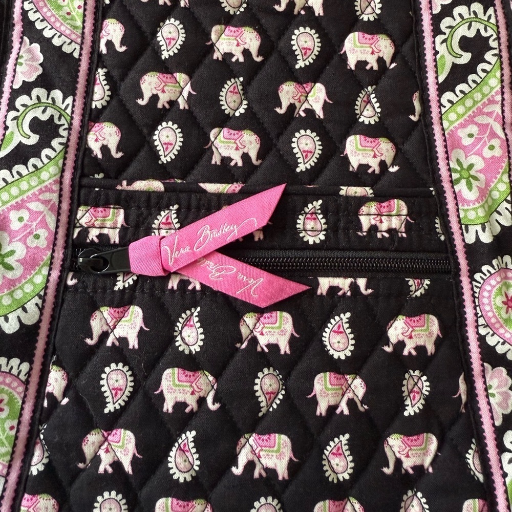 Vera Bradley Vintage Hipster Crossbody Bag Pink Elephant 🐘🩷 - Picture 4 of 10